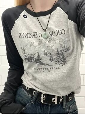 Colorado Springs Graphic Tee - Black & Gray